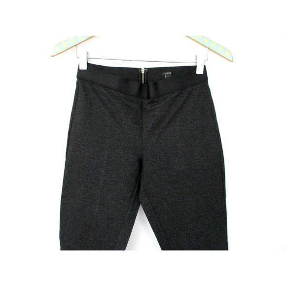 J Crew Pixie Pant Womens 2 Back Zip Charcoal Gray Stretch Skinny 26x28 31090 - Picture 3 of 14